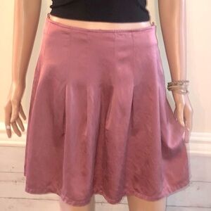 Lux Lux Lua Vintage Silk pleated mini skirt Mauve Size 5